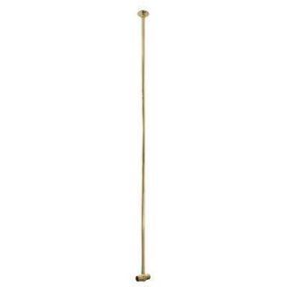 9/16 in. I.D. x 5/8 in. O.D. x 48 in. L Ceiling Brace with Surround Connector and Escutcheon in Polished Brass EC48CB PB