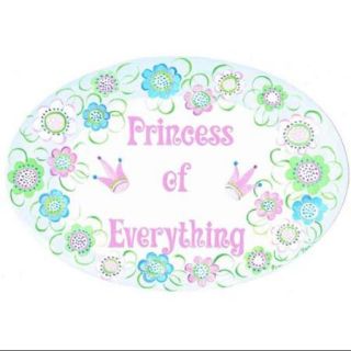 Princess of Everything Pink Crowns Oval Wall Plaque