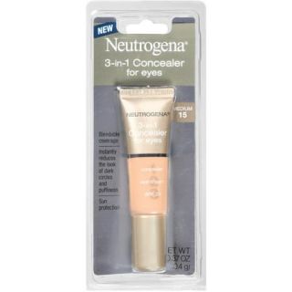 Neutrogena Healthy Skin 3 in 1 Concealer for Eyes Broad Spectrum SPF 20, Medium 15, 0.37 oz