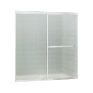 STERLING Standard 56 in. x 56 7/16 in. Framed Sliding Tub and Shower Door in Soft Silver 690B 56T