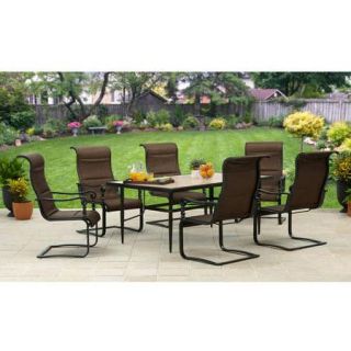 Better Homes and Gardens Cedar Crest Aluminum and Marble 7pc Dining Set