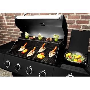 BBQ Pro  4 Burner Gas Grill with Stainless Steel Lid