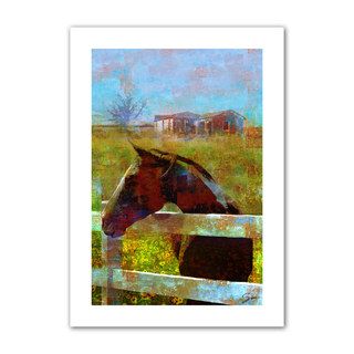 Greg Simanson Horse Field Unwrapped Canvas