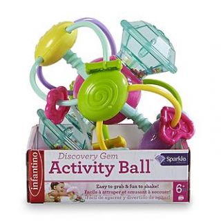 Infantino Infant Girls Sparkle Collection Discovery Gem Activity Ball