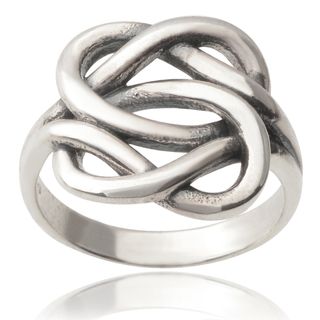 Modern Uneven Cutout Oval Band .925 Silver Ring (Thailand)   15316922