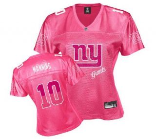 NFL New York Giants Eli Manning Womens Pink Fem Fan Jersey —