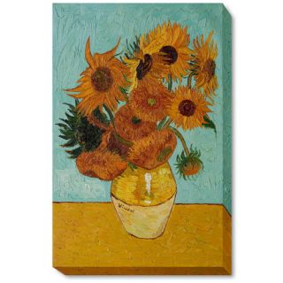 Sunflowers Canvas Art by Vincent Van Gogh Modern   31 X 27 by Wildon