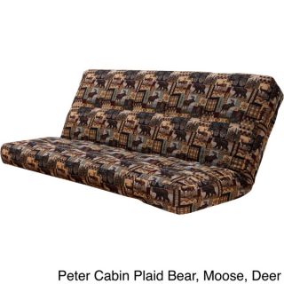 Somette Aspen Lodge Peters Cabin Natural Futon Frame and