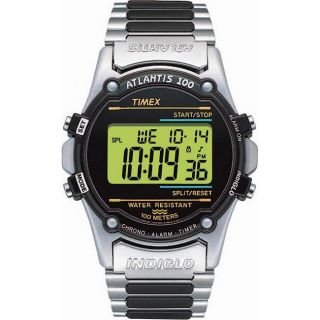 Timex Mens T77517 Atlantis 100 Stainless Steel Bracelet Watch