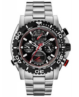 Bulova Mens Chronograph Precisionist Stainless Steel Bracelet Watch