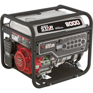 NorthStar Portable Generator — 8000 Surge Watts, 6600 Rated Watts, EPA and CARB-Compliant  Portable Generators