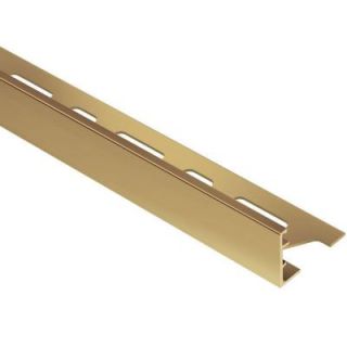 Schluter Schiene Solid Brass 3/4 in. x 8 ft. 2 1/2 in. Metal L Angle Tile Edging Trim M200
