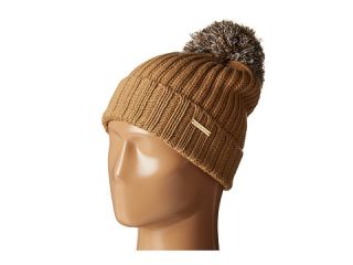 Michael Michael Kors Fisherman Rugby Cuff Hat With Self Knit Multicolor Pom Pom