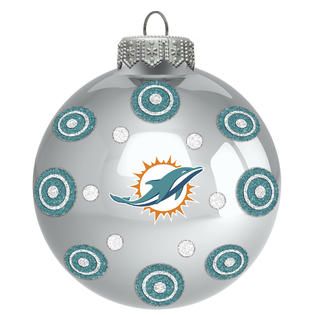 NFL Ball Ornament w/ Dots   Miami Dolphins   Fitness & Sports   Fan