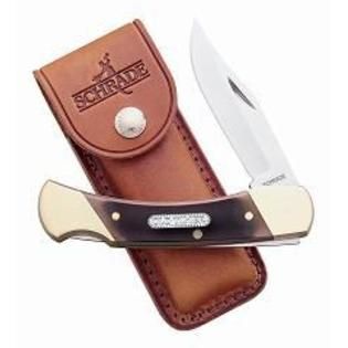 Schrade Old Timer Cave Bear   5 Closed w/Leather Sheath