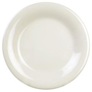 Global Goodwill Coleur 7 7/8 in. Wide Rim Plate in Ivory (12 Piece) 849851024328