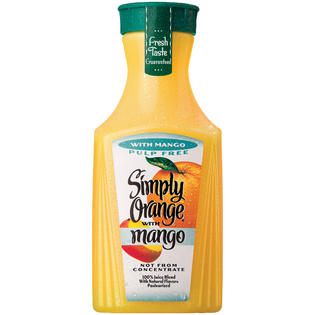 Simply Orange W/Mango Pulp Free Orange Juice 1.75 L PLASTIC CARAFE
