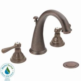MOEN Kingsley 8 in. Widespread 2 Handle High Arc Bathroom Faucet Trim Kit in Oil Rubbed Bronze (Valve Sold Separately) T6125ORB