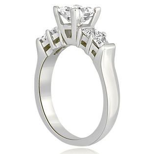 AMCOR   1.50 cttw. 18K White Gold Princess Cut Diamond Engagement