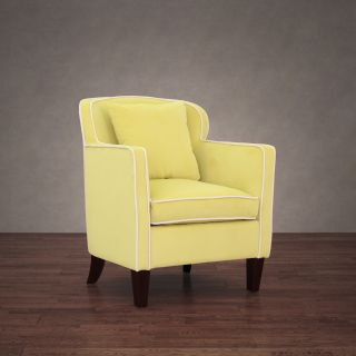 Broadway Citron Velvet Arm Chair   Shopping