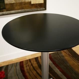 Baxton  Yang Black / Silver Folding Event Table (Tall Height)