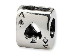 Sterling Silver Reflections Ace Card Bead