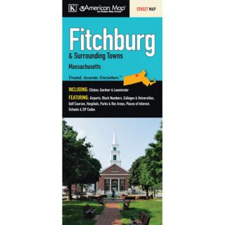 Fitchburg and Surrounding Towns Street Map Fold Map by Universal Map