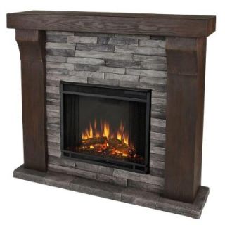 Real Flame Avondale 48 in. Cast Electric Fireplace in Gray Ledgestone 3620E GL