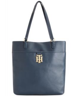 Tommy Hilfiger Handbag, TH Monogram Leather Convertible Shopper
