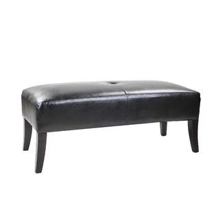 CorLiving Antonio Bench in Black Bonded Leather   Home   Furniture