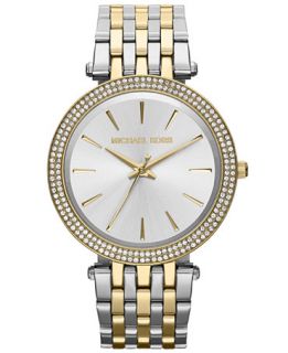 Michael Kors Womens Darci Two Tone Stainless Steel Bracelet Watch