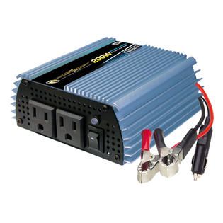 Power Bright POWER INVERTER 200 WATT 12V DC TO 110V AC   Automotive
