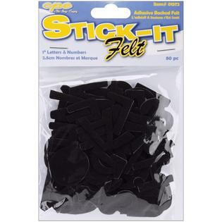 The New Image Group Stick It Felt 1 Numbers & Letters  Black   Home