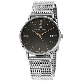 Maurice Lacroix Mens EL1087 SS002 811 Eliros Grey Dial Stainless