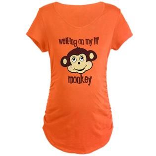 CafePress Maternity Little monkey T Shirt   Clothing, Shoes & Jewelry