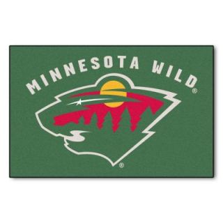 FANMATS Minnesota Wild 19 in. x 30 in. Accent Rug 10268