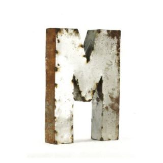 Letter M Metal Wall Art   Small   15W x 18H in.