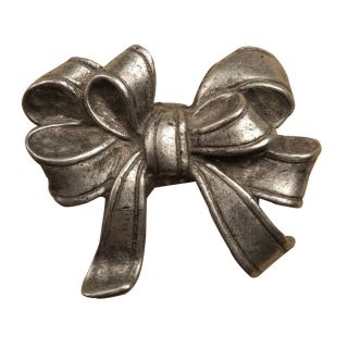 Anne at Home Pewter Bows Tassels Columns Novelty Cabinet Knob