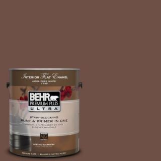 BEHR Premium Plus Ultra 1 gal. #PPU3 19 Moroccan Henna Flat Enamel Interior Paint 175301