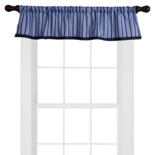 , White, Navy and Blue Sail Away Window Valance