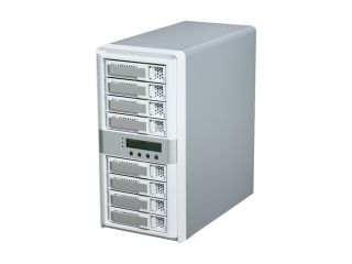 Open Box: areca ARC 5040 U3 RAID level 0, 1, 10, 1E, 3, 5, 6, Single Disk or JBOD 8 3.5" Drive Bays eSATA/USB3.0/Firewire800/iSCSI/AoE/USB2.0 Hi Speed USB 3.0 eSATA Firewire 800 iSCSI RAID Sub System
