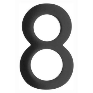 Floating House Number "8" in Black Finish (3.12 in. W x 5 in. H (0.24 lbs.))