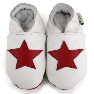 Red Star Soft Sole Leather Baby Shoes   14018339  