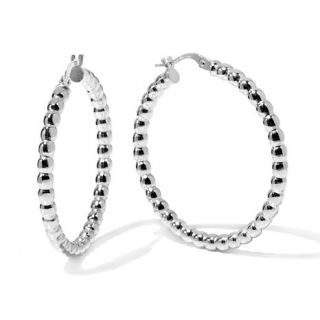 Sevilla Silver™ Beaded Hoop Earrings   7833116