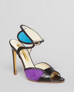 Rupert Sanderson Peep Toe Sandals   Avril Ankle Strap High Heel