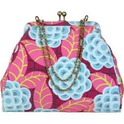 Womens Amy Butler Nora Clutch With Chain Tea Rose Raspberry