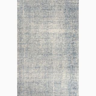 Handmade Ivory/ Blue Wool Easy Care Rug (8 x 10)   15850513