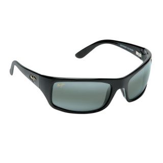 Maui Jim Peahi Sunglasses   Gloss Black Frame/Neutral Grey Lens 410105