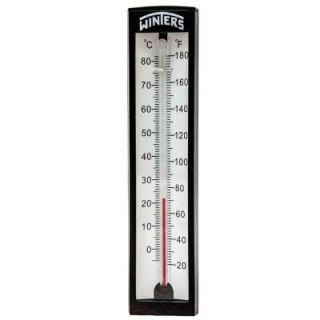 Winters Instruments 5 in. Angle Thermometer with 1/2 in. NPT Lead Free Brass Thermowell with Temperature Range of 20 180 F/C TAS141LF