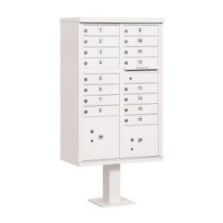 Salsbury Industries 3300 Series White Private 16 A Size Doors Type III Cluster Box Unit 3316WHT P